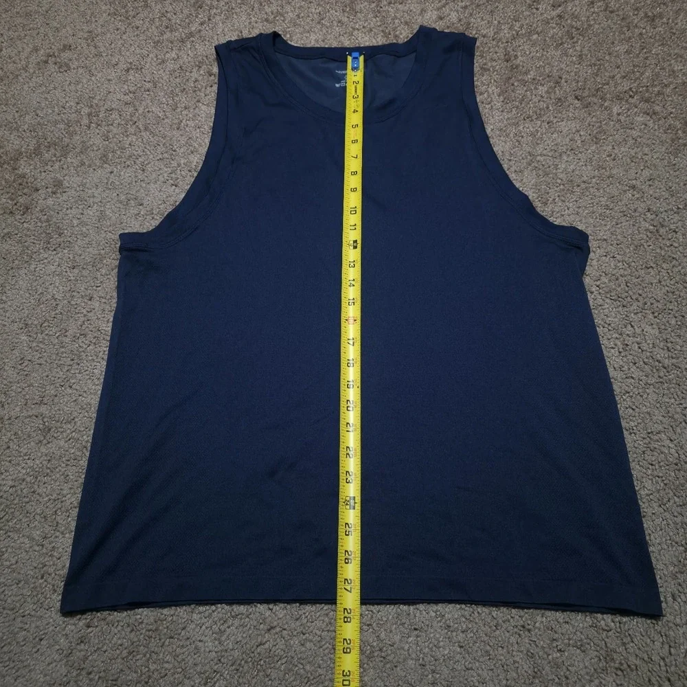 Men's XL Fabletics‎ Navy Blue Nylon Blend Sports Athletic Tank Top